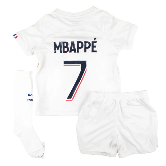 PSG 2022-23 Third Mini Kit (SB 4-5 y) Mbappe #7 (BNWT)_0