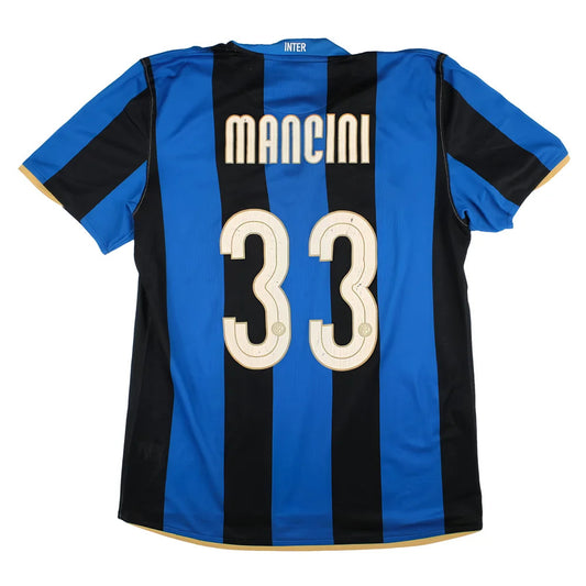 Inter Milan 2008-09 Home Shirt (XL) Mancini #33 (Good)_0