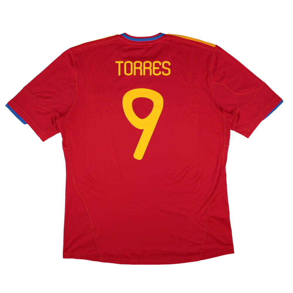 Spain 2010-11 Home Shirt (XL) Torres #9 (Excellent)_0