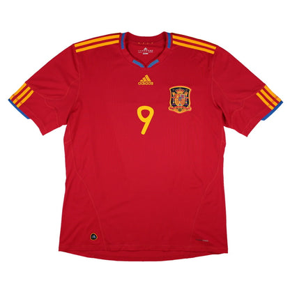Spain 2010-11 Home Shirt (XL) Torres #9 (Excellent)_1