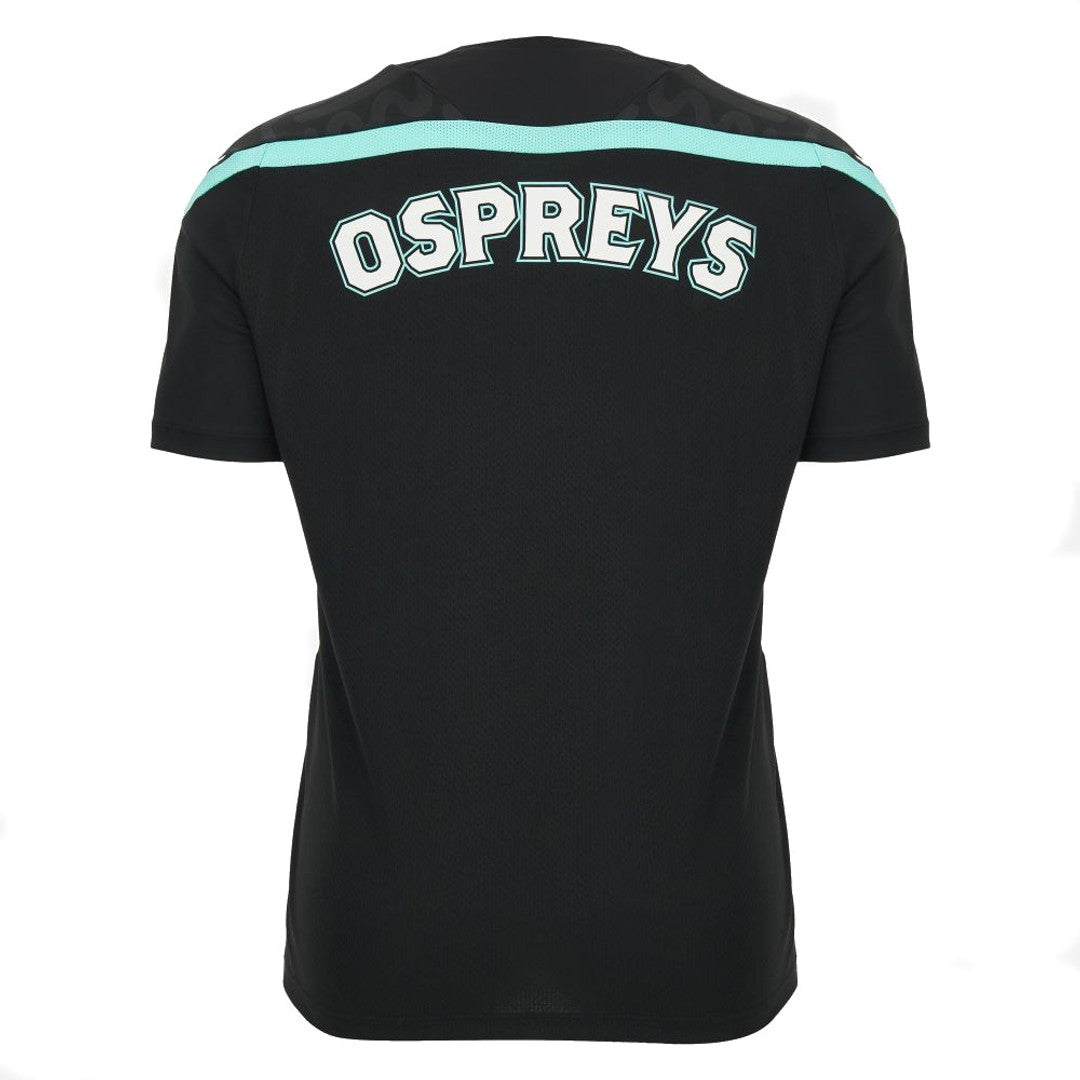 2026-2027 Ospreys Rugby Poly Training Shirt (Black) - Kids_1