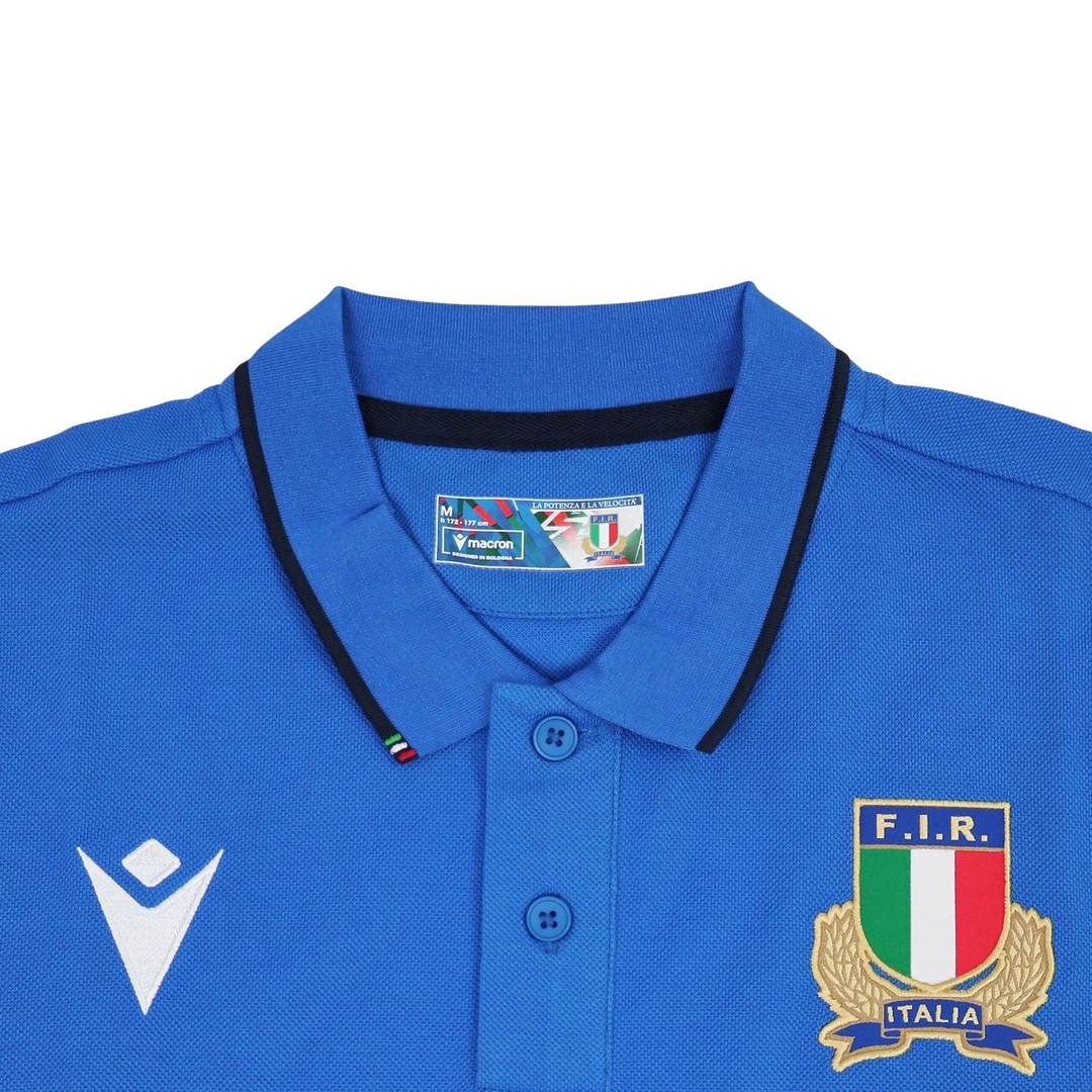 2026-2027 Italy Rugby Cotton Polo Shirt (Blue)_3