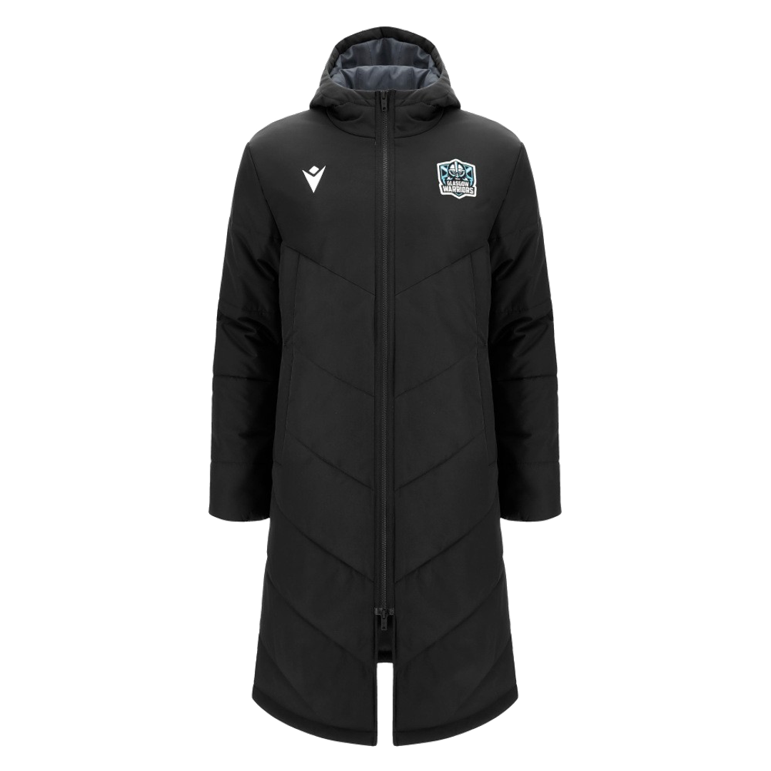 2026-2027 Glasgow Warriors Long Padded Jacket (Black)_0