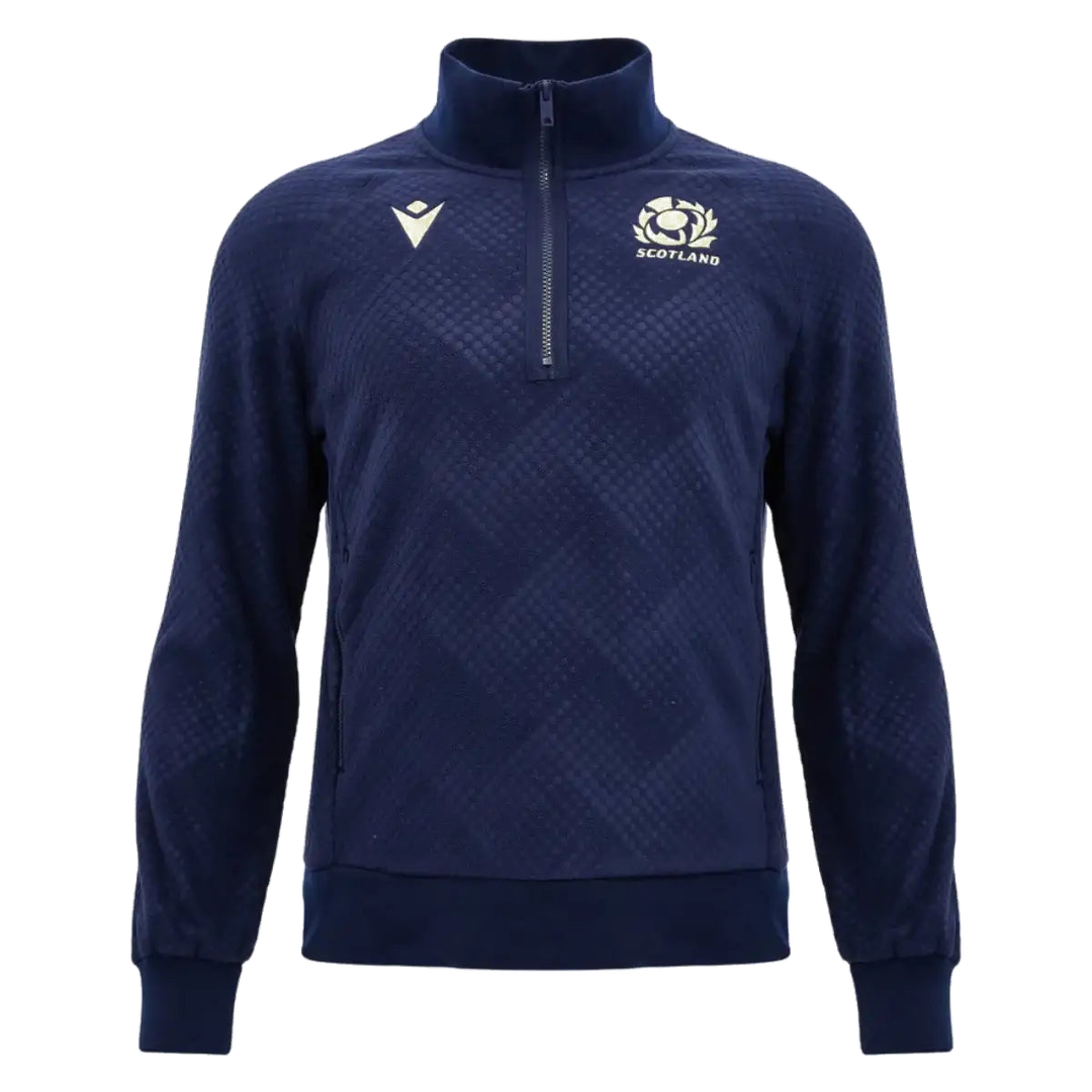 2026-2027 Scotland Rugby Quarter Zip Fleece Top (Navy)_0