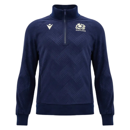 2026-2027 Scotland Rugby Quarter Zip Fleece Top (Navy)_0