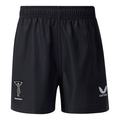 2026-2027 Harlequins Home Shorts (Black) - Kids_0