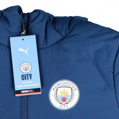 2026-2027 Man City Training Hooded Padded Jacket (Blue Jewel) - Kids_3