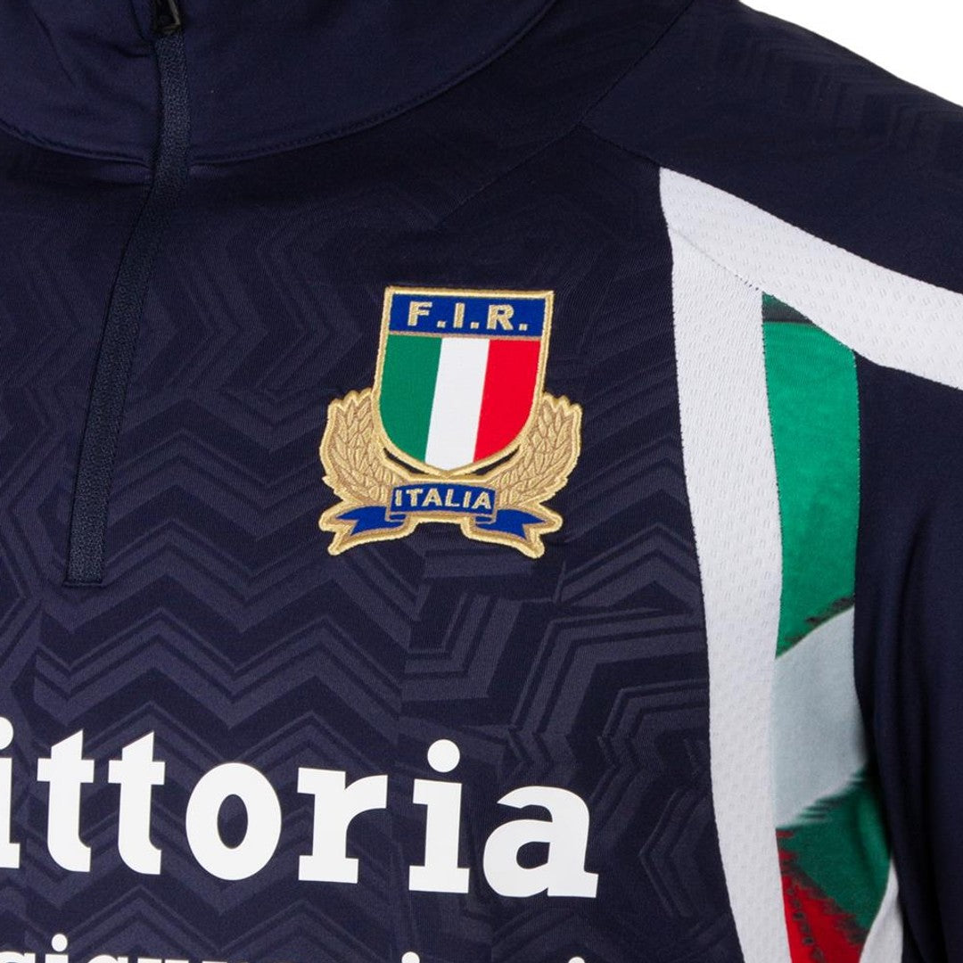 2026-2027 Italy Rugby Training 1/4 Zip (Navy)_3