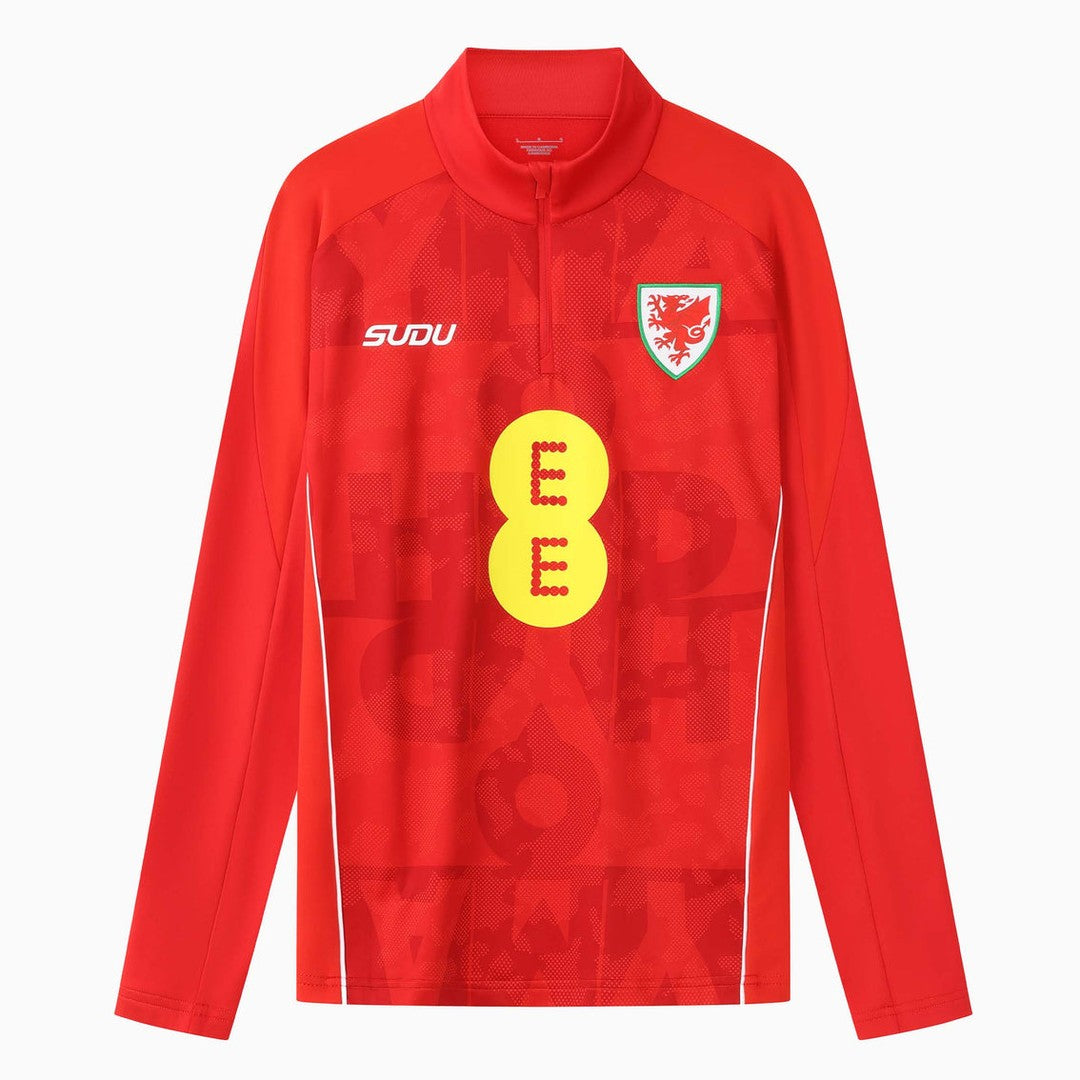 2026-2027 Wales SUDU Pre Match 1/4 Zip Top (Red)_0