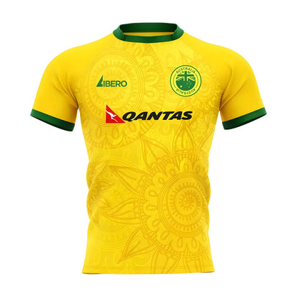  2025-2026 Wallabies Australia Home Rugby Shirt Adult Long Sleeves_1
