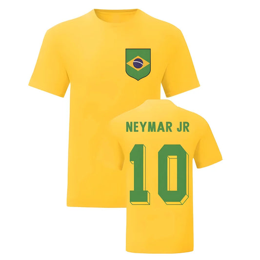 Neymar Jr Brazil National Hero Tee\'s (Yellow)_0