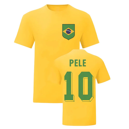 Pele Brazil National Hero Tee\'s (Yellow)_0