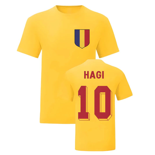 Gheorghe Hagi Romania National Hero Tee (Yellow)_0