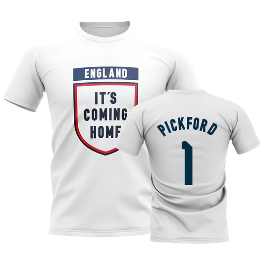 England Its Coming Home T-Shirt (Pickford 1) - White_0