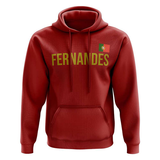 Bruno Fernandes Portugal name hoody (red)_0
