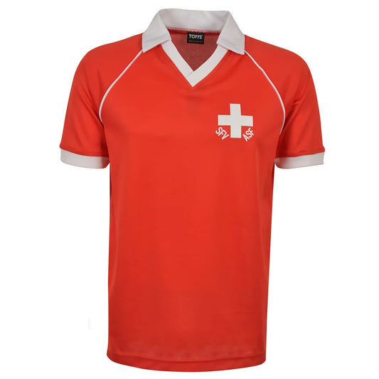 Switzerland 1980 Home Retro Football Shirt_0