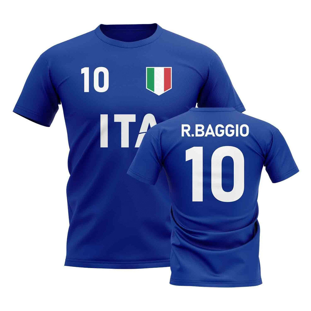 Roberto Baggio Country Code Hero T-Shirt (Blue)_0