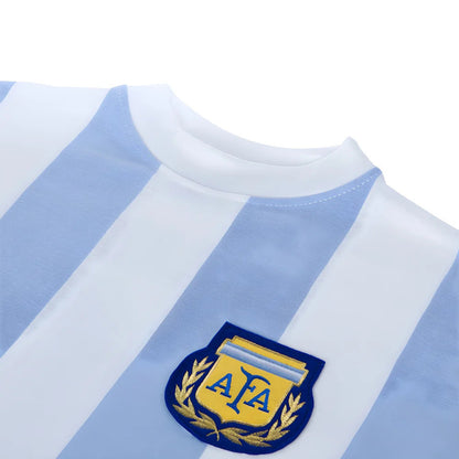 Argentina 1986 World Cup No 10 Retro Football Shirt_2