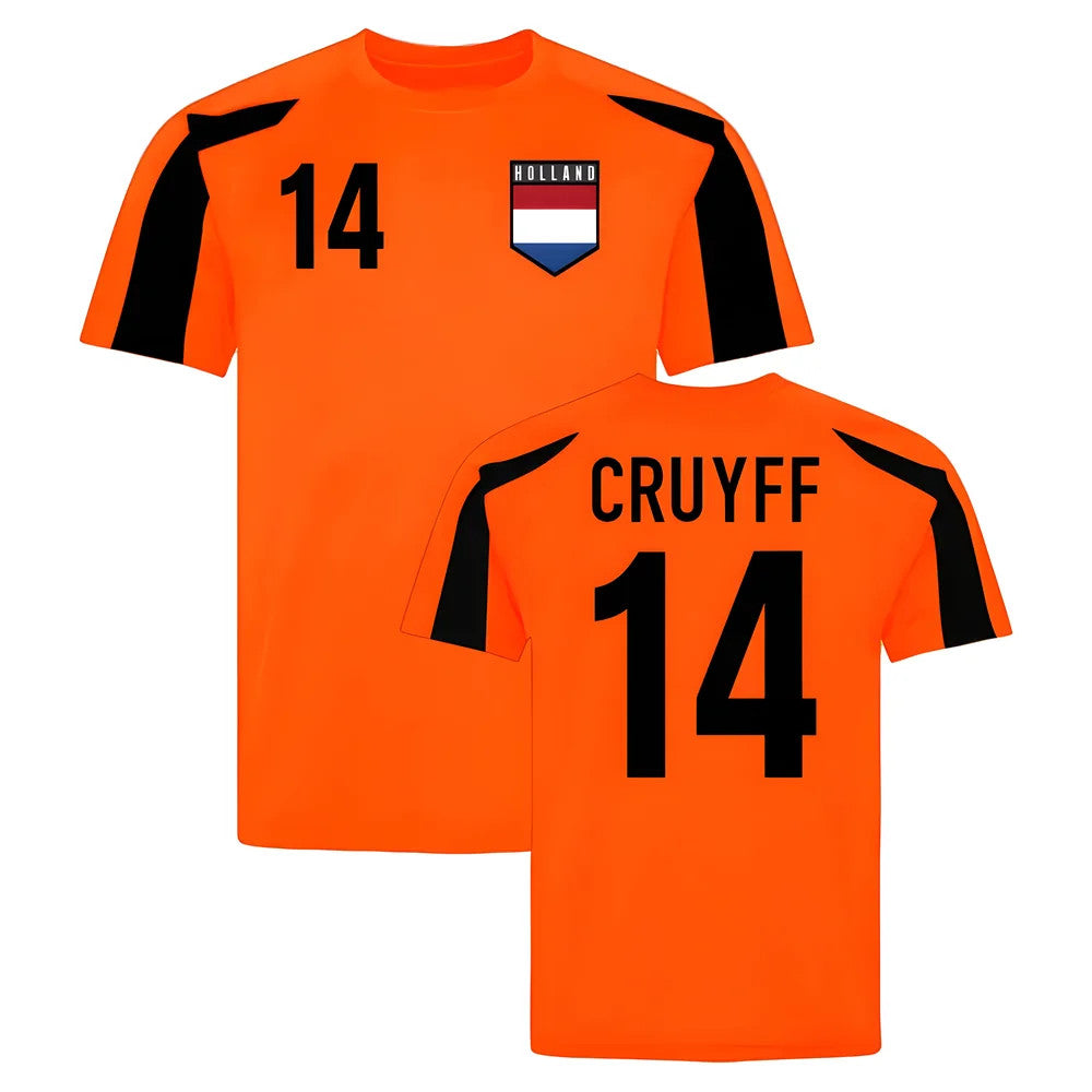 Holland Sports Training Jersey (Orange-Black) (Cruyff 14)_0