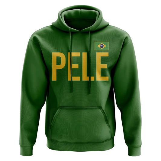 Pele Brazil Name Hoody (Green)_0