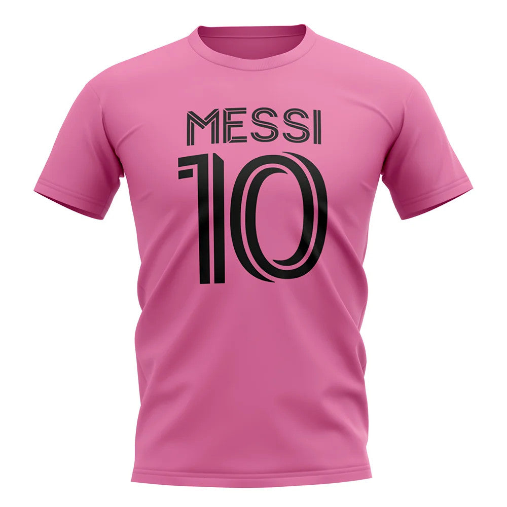 Messi 10 Miami T-Shirt (Pink)_0