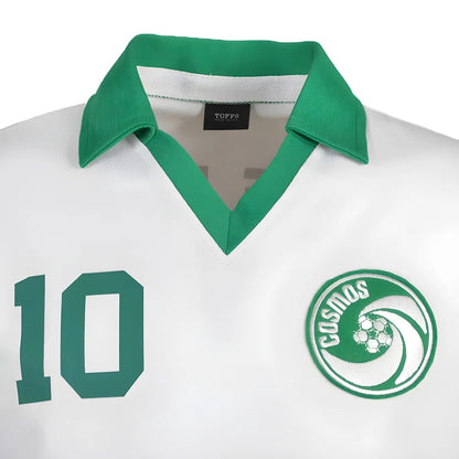New York Cosmos Pele White Retro Shirt with PELE 10_2