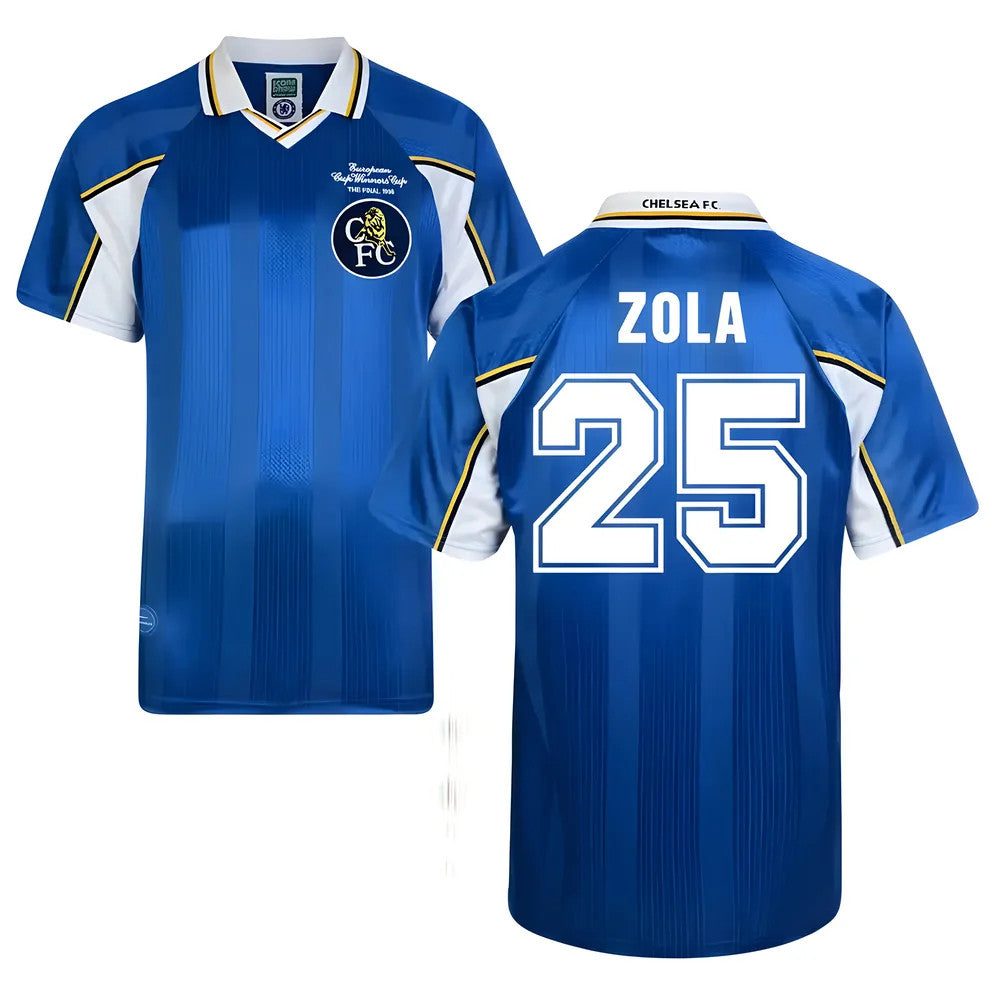 Score Draw Chelsea 1998 Home Shirt (Zola 25)_0