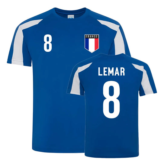 Thomas Lemar France Sports Training Jersey (Blue-White)_0