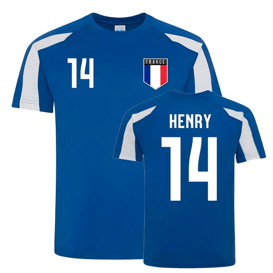 Thierry Henry France Sports Training Jersey (Blue-White)_0