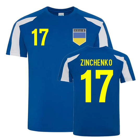 Oleksandr Zinchenko Ukraine Sports Training Jersey (Blue)_0