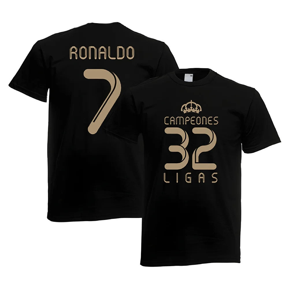 2012 Real Madrid Champions T-Shirt (Black) - Ronaldo 7_1