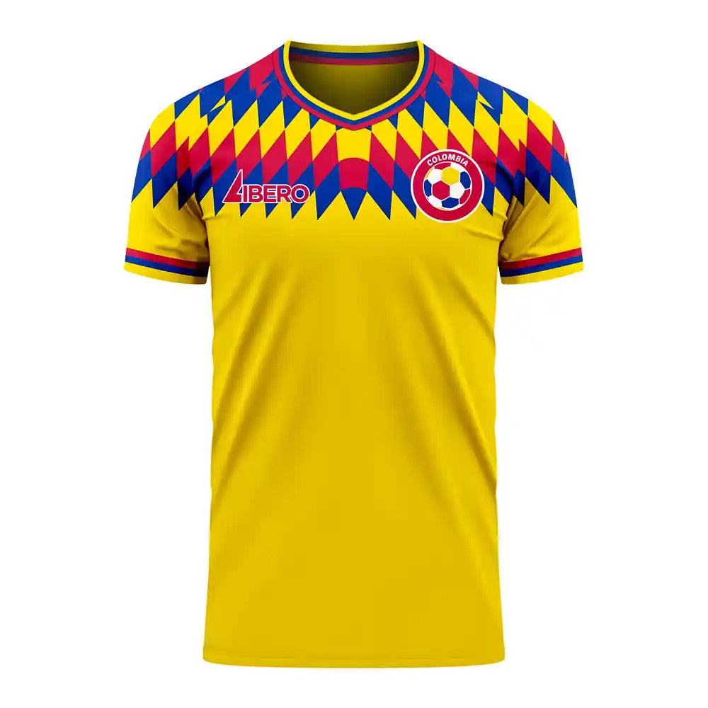 Colombia 2025-2026 Home Concept Football Kit (Libero) (VALDERRAMA 10)_3
