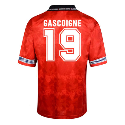 Score Draw England World Cup 1990 Away Shirt (Gascoigne 19)_0