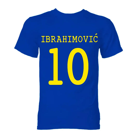 Zlatan Ibrahimovic Sweden Hero T-Shirt (Blue)_0