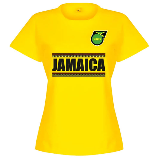 Jamaica Team Womens T-Shirt - Yellow_0