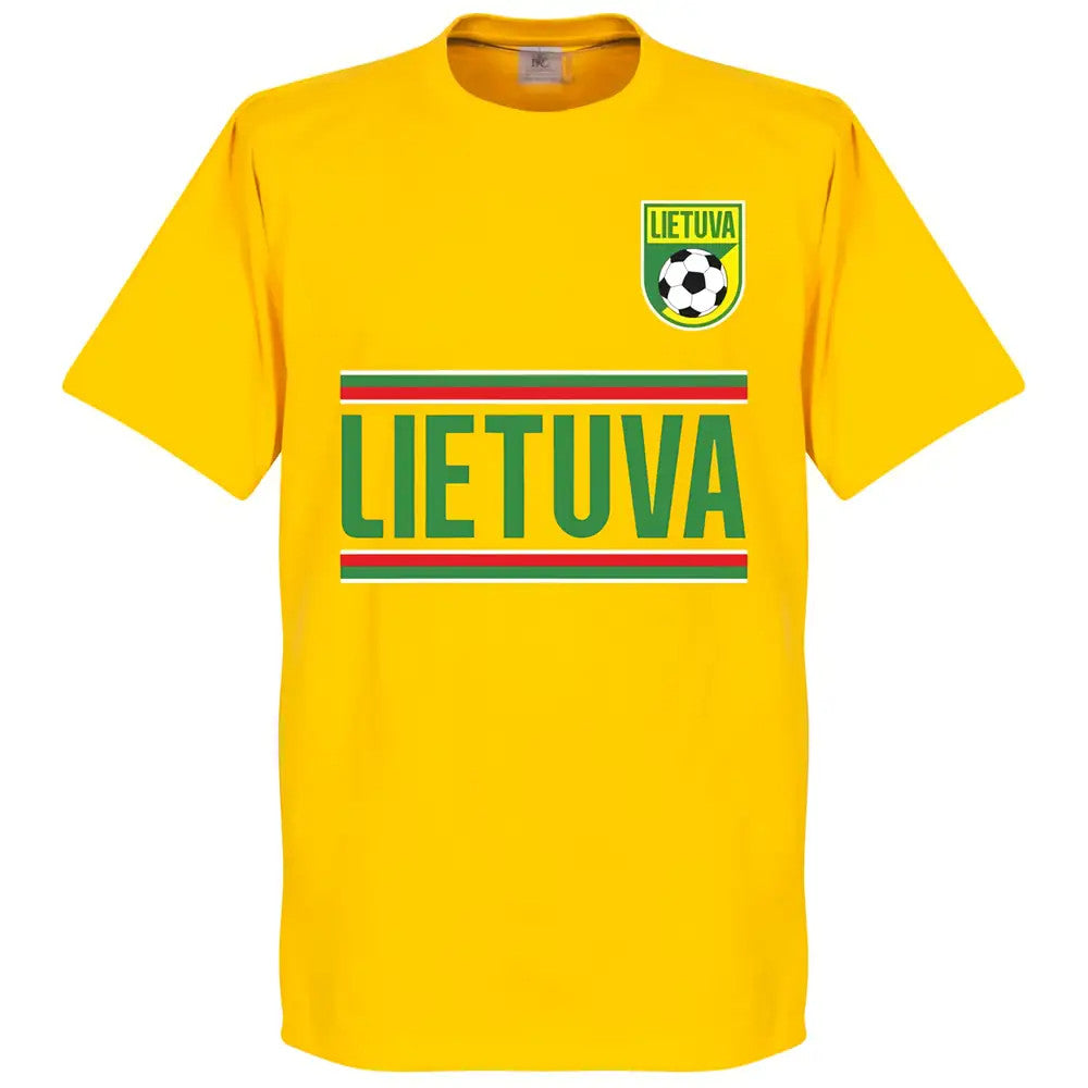 Lithuania Team T-shirt - Yellow_0