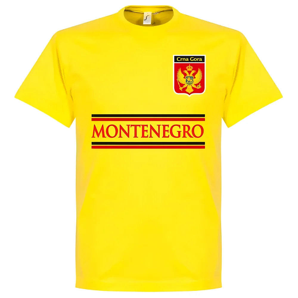 Montenegro Team T-Shirt - Yellow_0