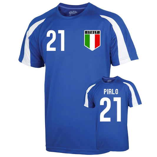 Italy Sports Training Jersey (pirlo 21) - Kids_0