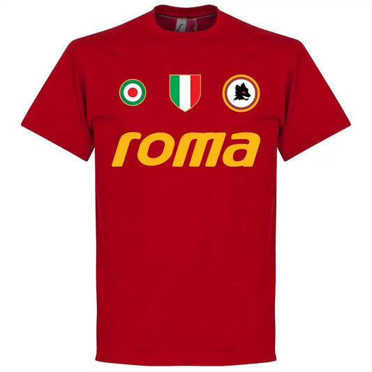 Roma Vintage Team T-Shirt - Tango Red_0