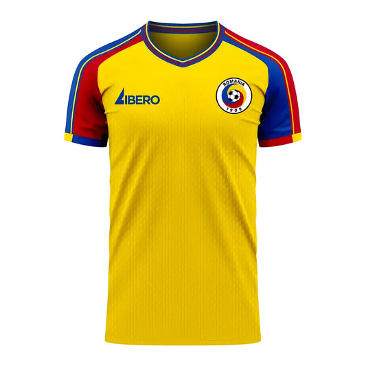 Romania 2025-2026 Home Concept Football Kit (Libero) - Womens_0