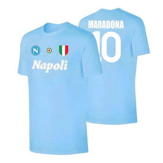 Napoli \'Vintage 86/87\' t-shirt MARADONA - Light blue_0