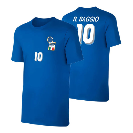 Italia 1994 retro t-shirt BAGGIO - Blue_0