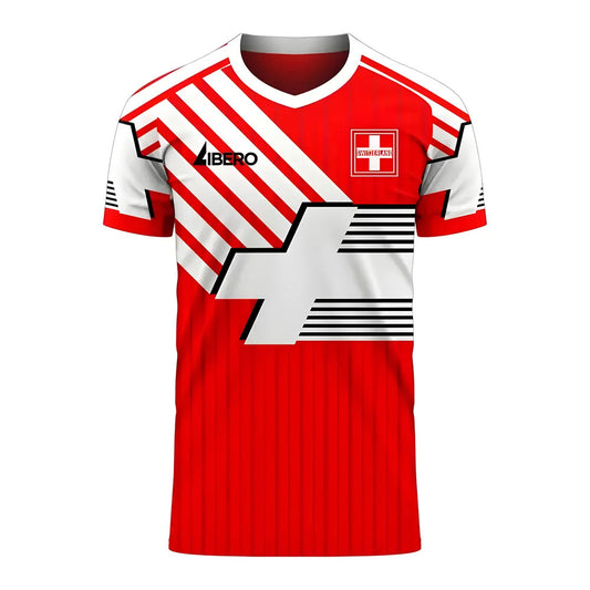 Switzerland 2025-2026 Retro Concept Football Kit (Libero)_0
