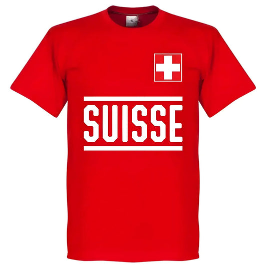 Switzerland Team T-Shirt - Red_0