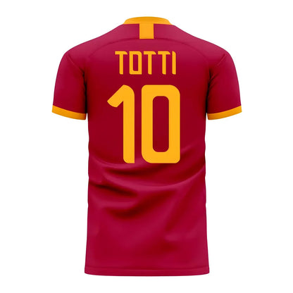 Roma Francesco Totti Tribute Home Shirt - Adult Long Sleeve_1