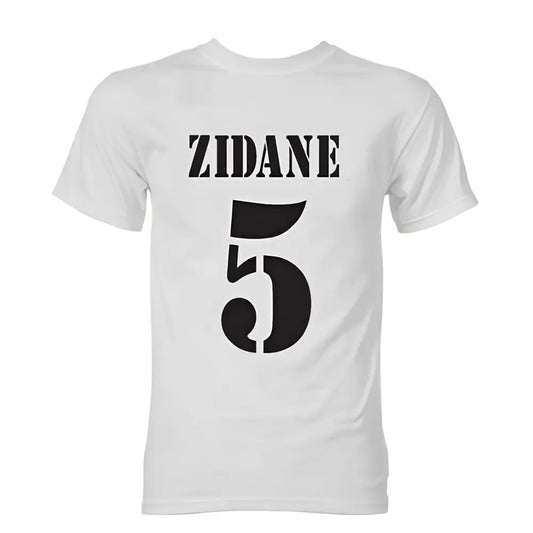 Zinedine Zidane Real Madrid Galactico T-Shirt (White)_0