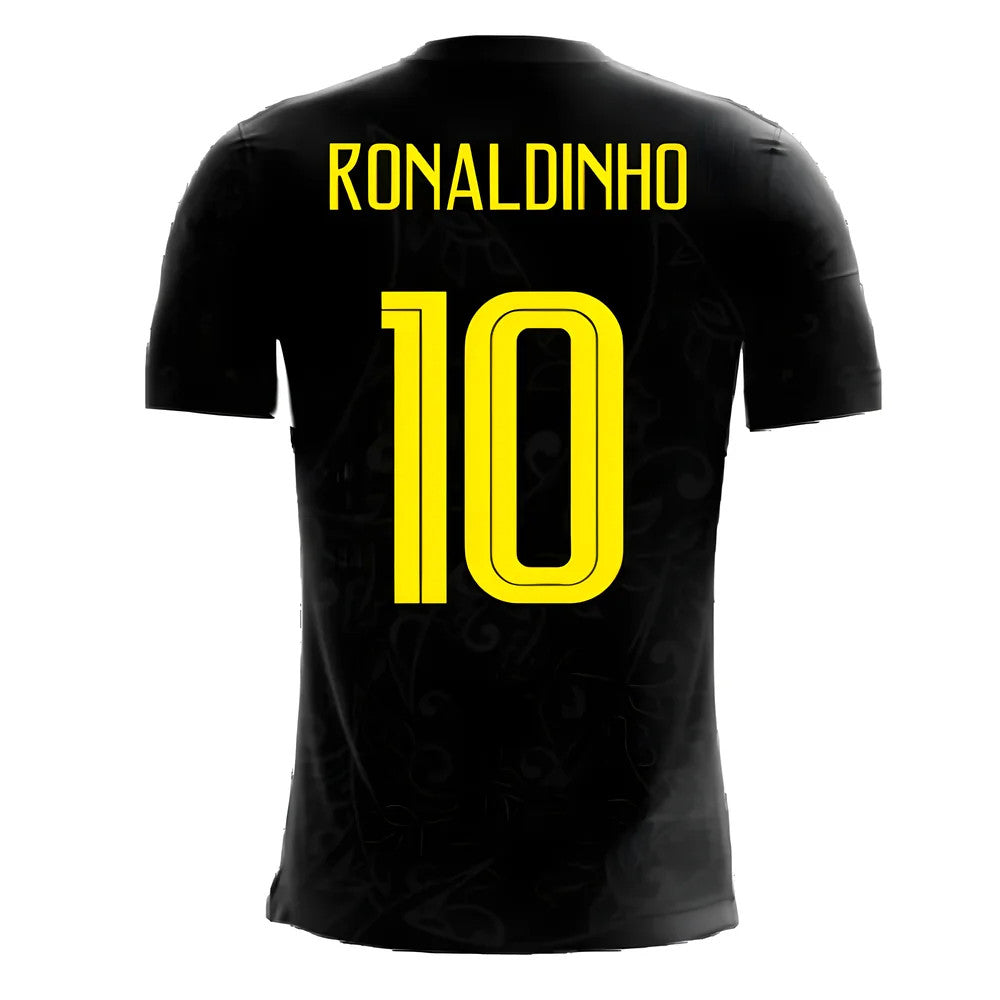 2025-2026 Brazil Third Concept Football Shirt (Ronaldinho 10)_4