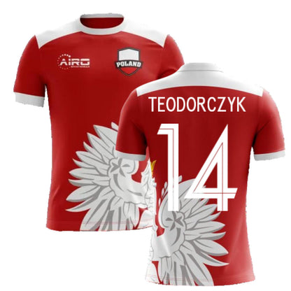 2025-2026 Poland Away Concept Football Shirt (Teodorczyk 14) - Kids_4