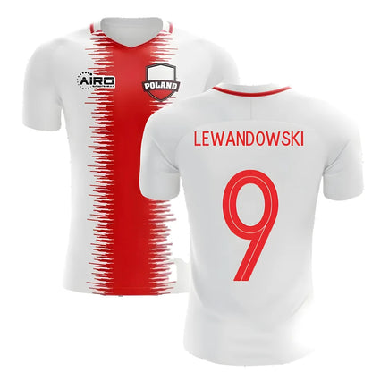 2025-2026 Poland Home Concept Football Shirt (Lewandowski 9) - Kids_4