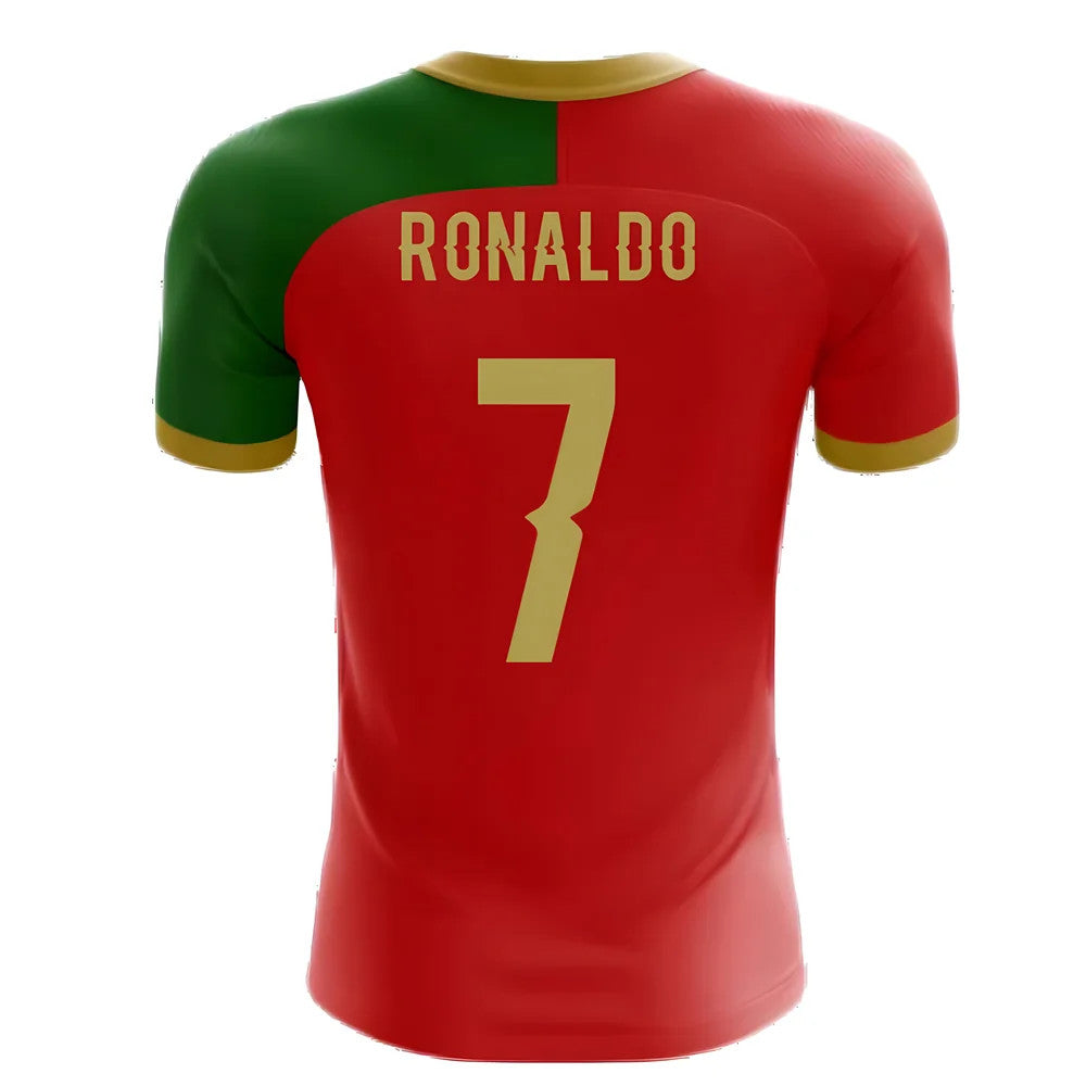 2025-2026 Portugal Flag Home Concept Football Shirt (Ronaldo 7)_4